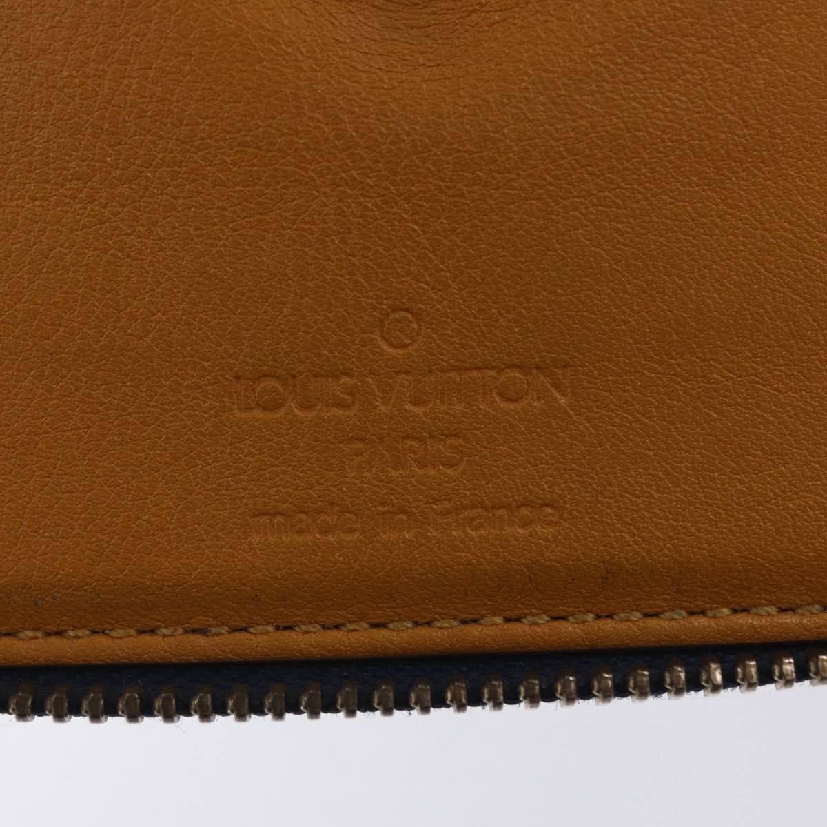 LOUIS VUITTON Monogram Denim Mini Zippy Wallet Blue M95342 LV Auth ar14193A