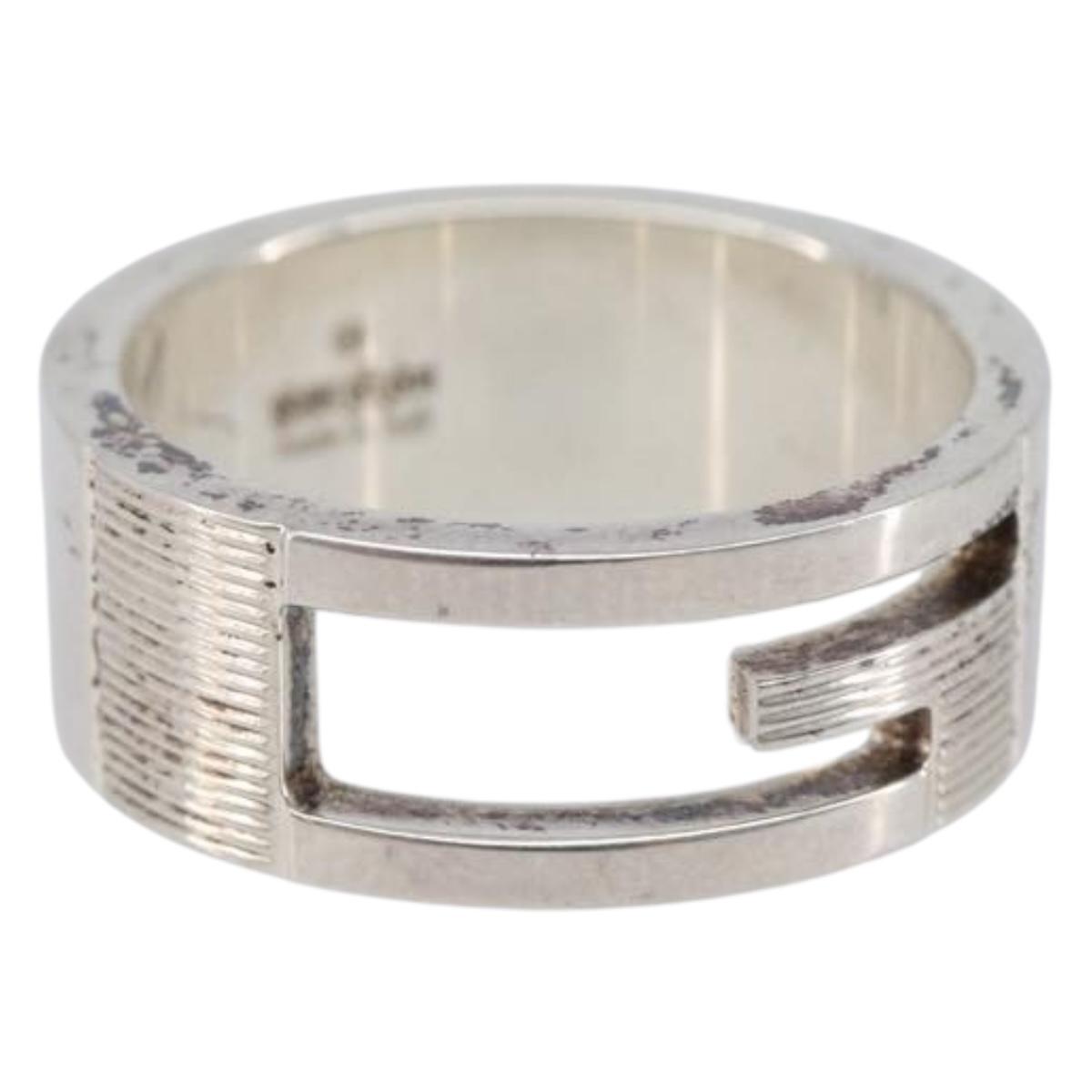 GUCCI Ring Ag925 Silver Auth ar14218