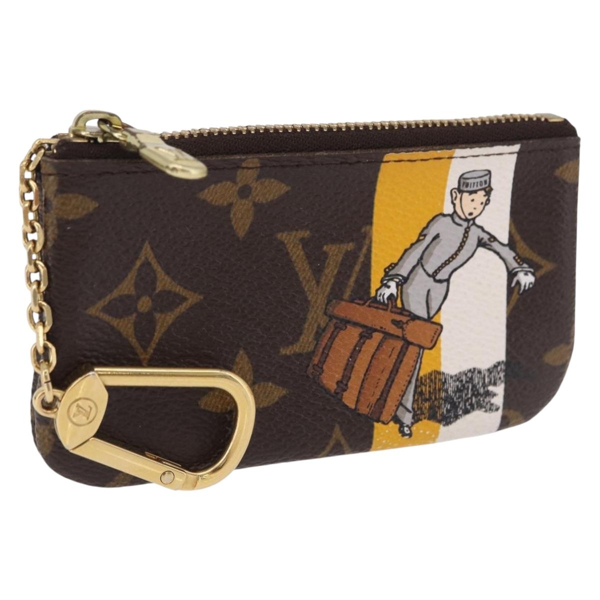 LOUIS VUITTON Monogram Groom Pochette Cles Coin Purse Jaune M60033 Auth ar14221A