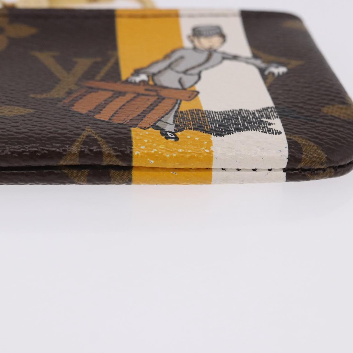 LOUIS VUITTON Monogram Groom Pochette Cles Coin Purse Jaune M60033 Auth ar14221A