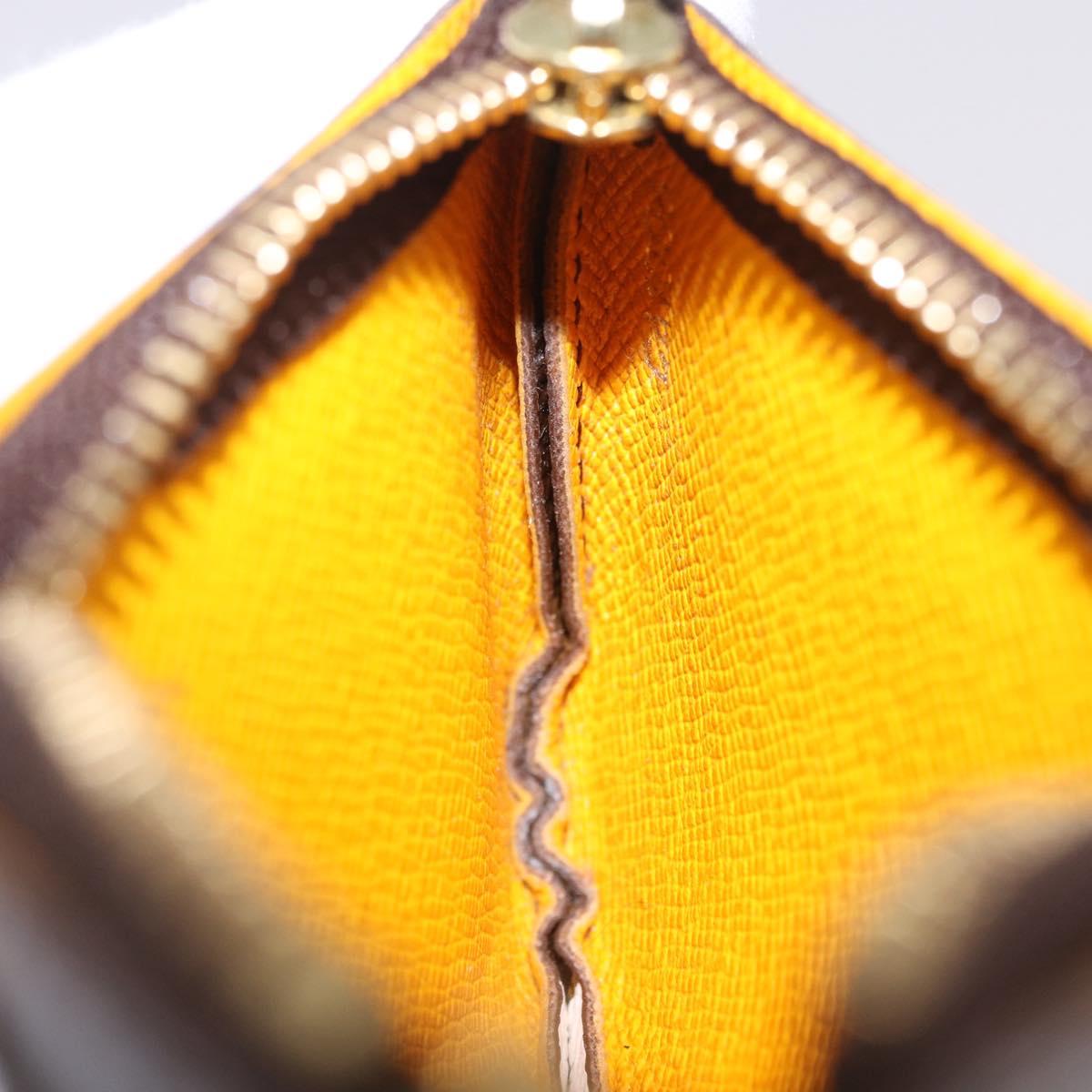 LOUIS VUITTON Monogram Groom Pochette Cles Coin Purse Jaune M60033 Auth ar14221A
