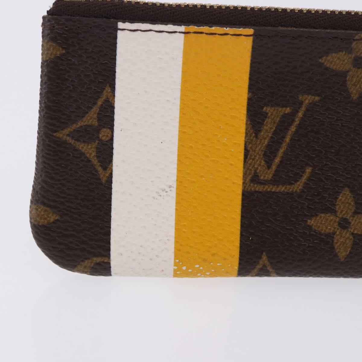 LOUIS VUITTON Monogram Groom Pochette Cles Coin Purse Jaune M60033 Auth ar14221A
