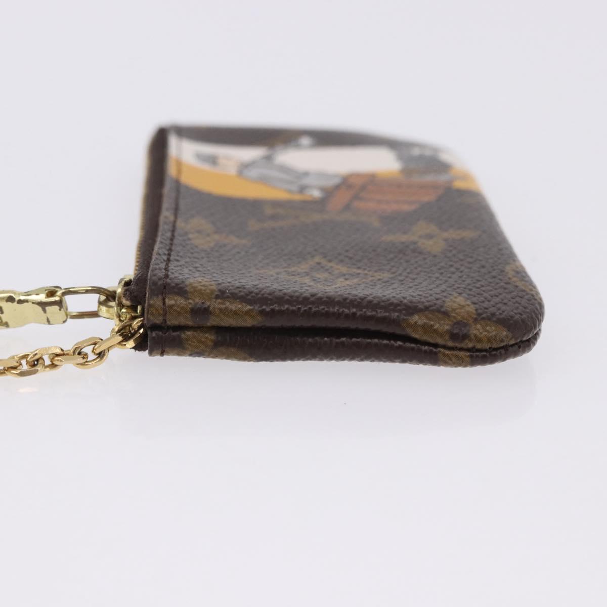 LOUIS VUITTON Monogram Groom Pochette Cles Coin Purse Jaune M60033 Auth ar14221A