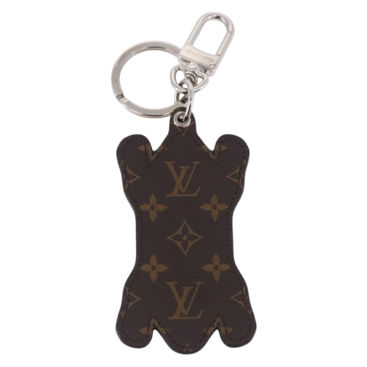 LOUIS VUITTON LV MADE Porte Cles Tiger Charm Leather Yellow MP3221 Auth ar14222M