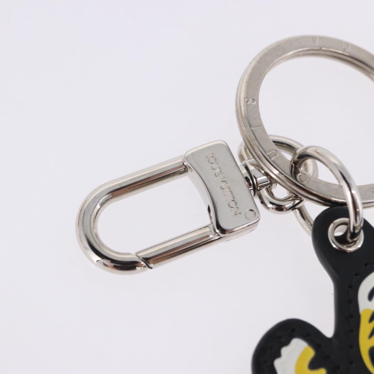 LOUIS VUITTON LV MADE Porte Cles Tiger Charm Leather Yellow MP3221 Auth ar14222M