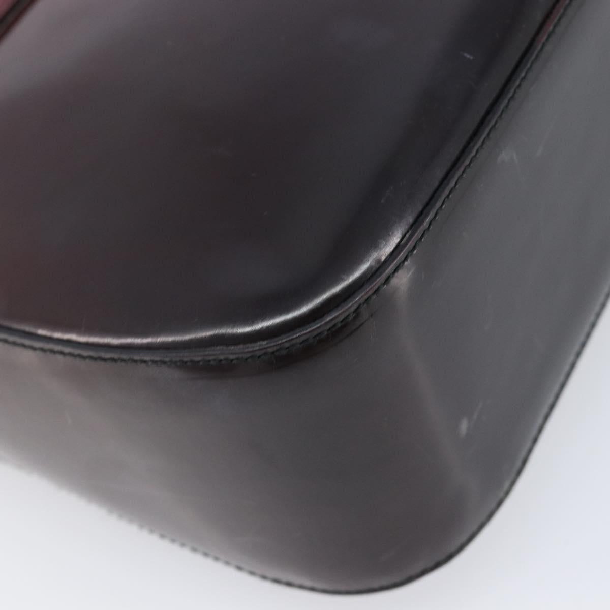 PRADA Shoulder Bag Patent Bordeaux Auth ar14223