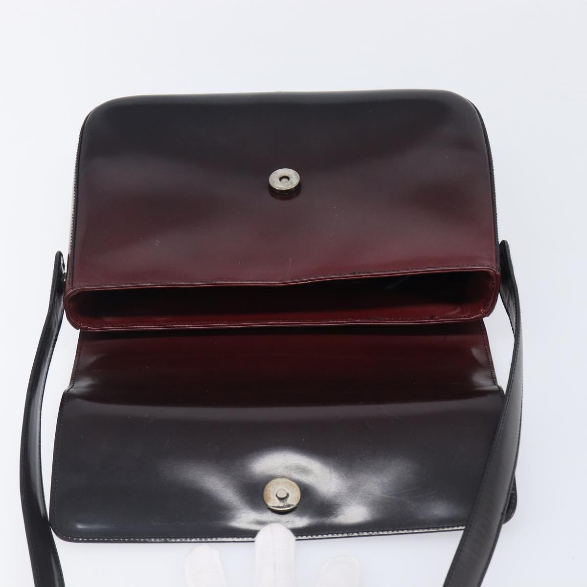 PRADA Shoulder Bag Patent Bordeaux Auth ar14223
