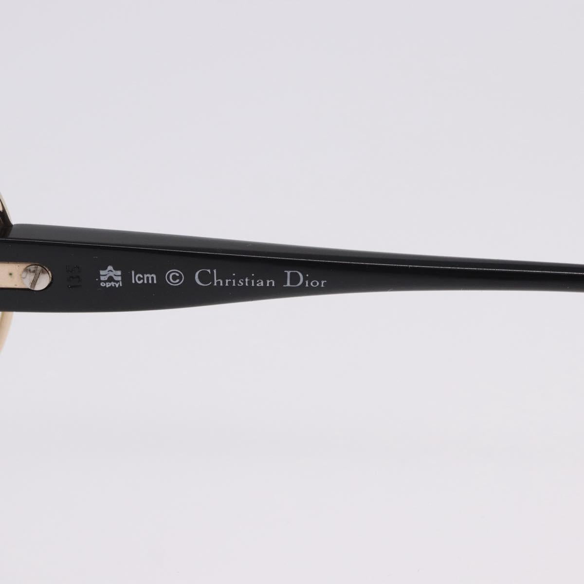 Christian Dior Sunglasses Plastic Beige Gold Tone Auth ar14225V