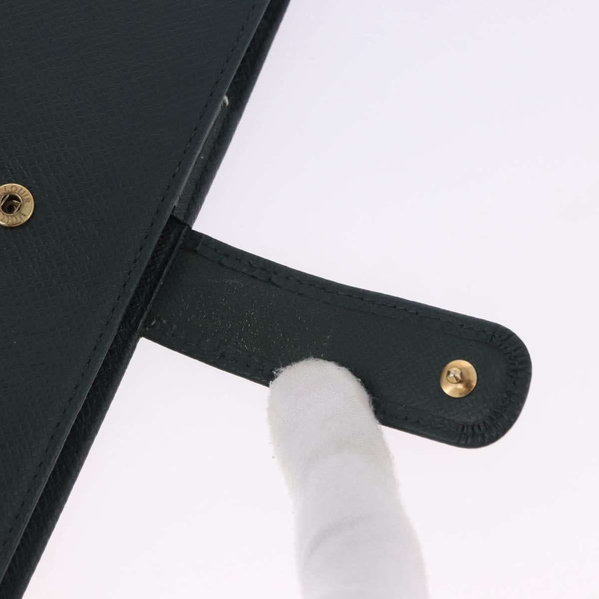 LOUIS VUITTON Taiga Agenda MM Day Planner Cover Epicea R20403 LV Auth ar14231
