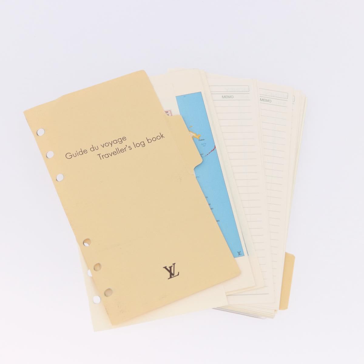 LOUIS VUITTON Taiga Agenda MM Day Planner Cover Epicea R20403 LV Auth ar14231