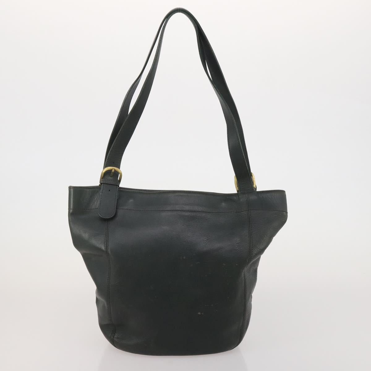 Coach Tote Bag Leather 2 Set Brown Khaki Auth ar14245