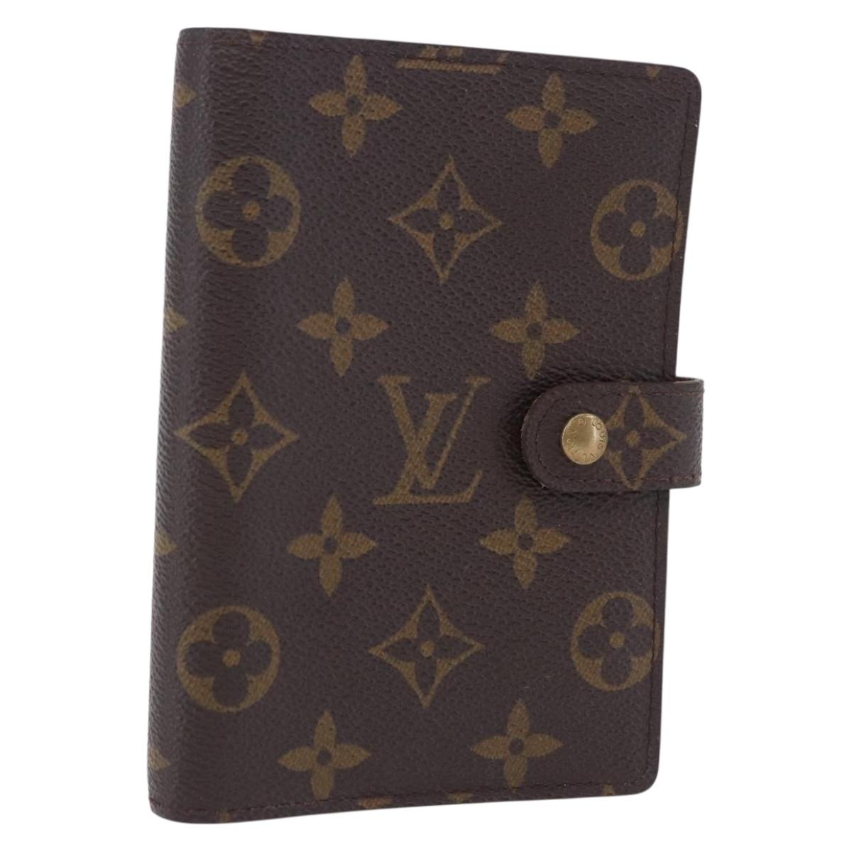 LOUIS VUITTON Monogram Agenda PM Day Planner Cover R20005 LV Auth ar14249