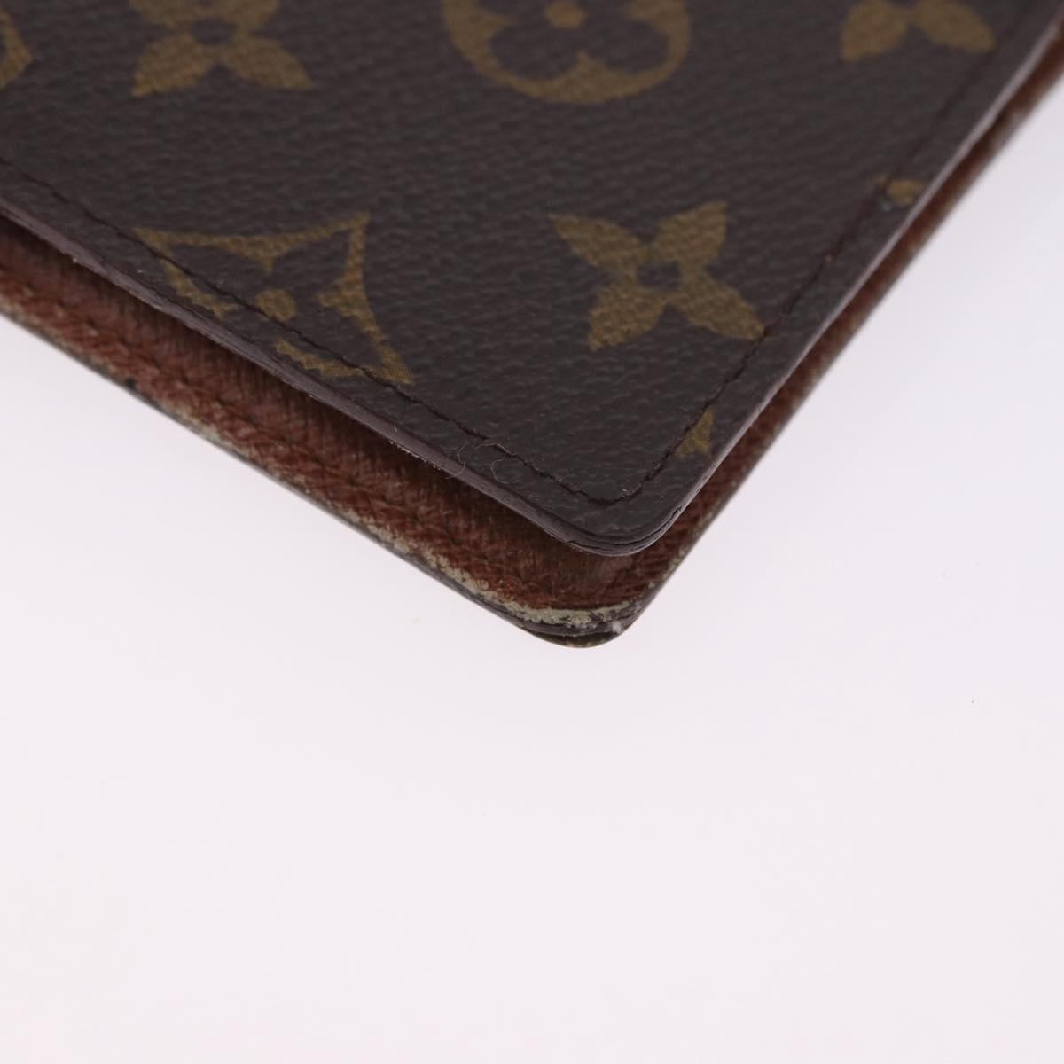LOUIS VUITTON Monogram Agenda PM Day Planner Cover R20005 LV Auth ar14249