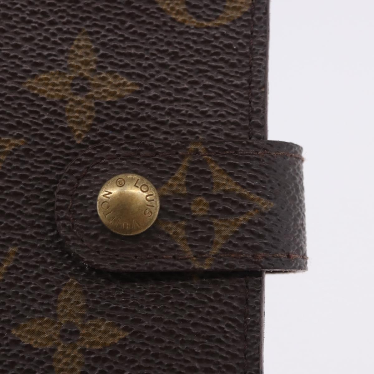 LOUIS VUITTON Monogram Agenda PM Day Planner Cover R20005 LV Auth ar14249