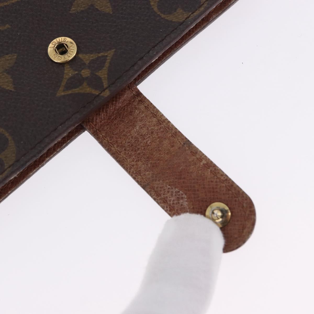 LOUIS VUITTON Monogram Agenda PM Day Planner Cover R20005 LV Auth ar14249