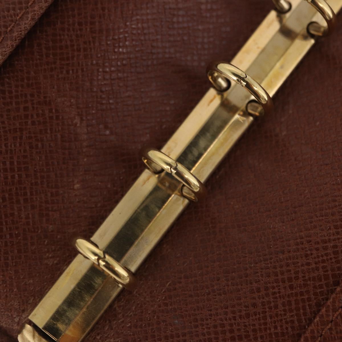 LOUIS VUITTON Monogram Agenda PM Day Planner Cover R20005 LV Auth ar14249