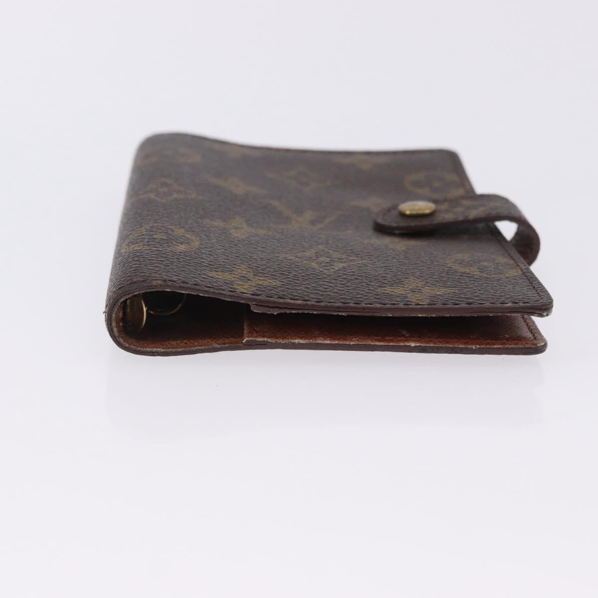 LOUIS VUITTON Monogram Agenda PM Day Planner Cover R20005 LV Auth ar14249