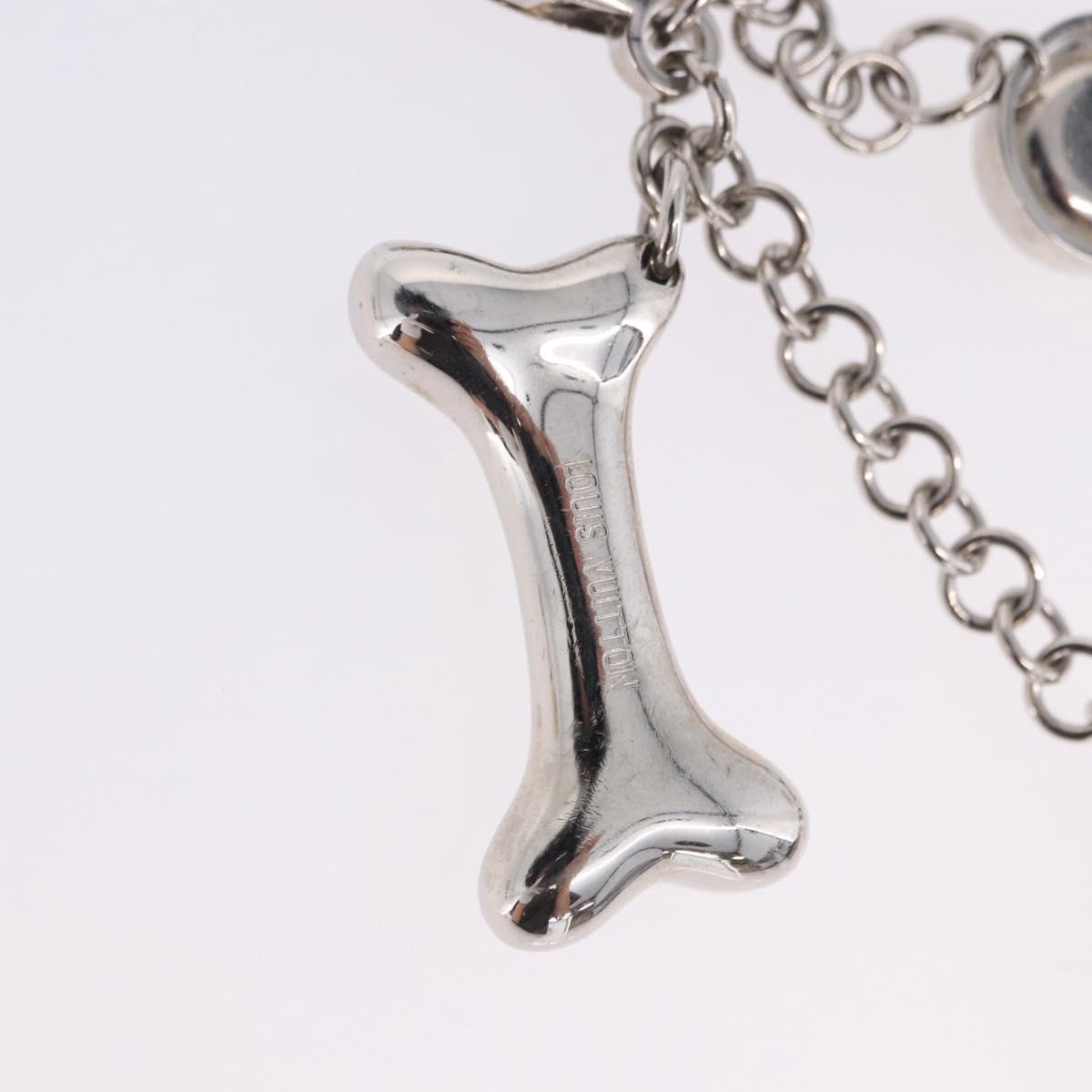 LOUIS VUITTON Bijoux Sack Baxter Charm Metal Silver M65178 LV Auth ar14252V