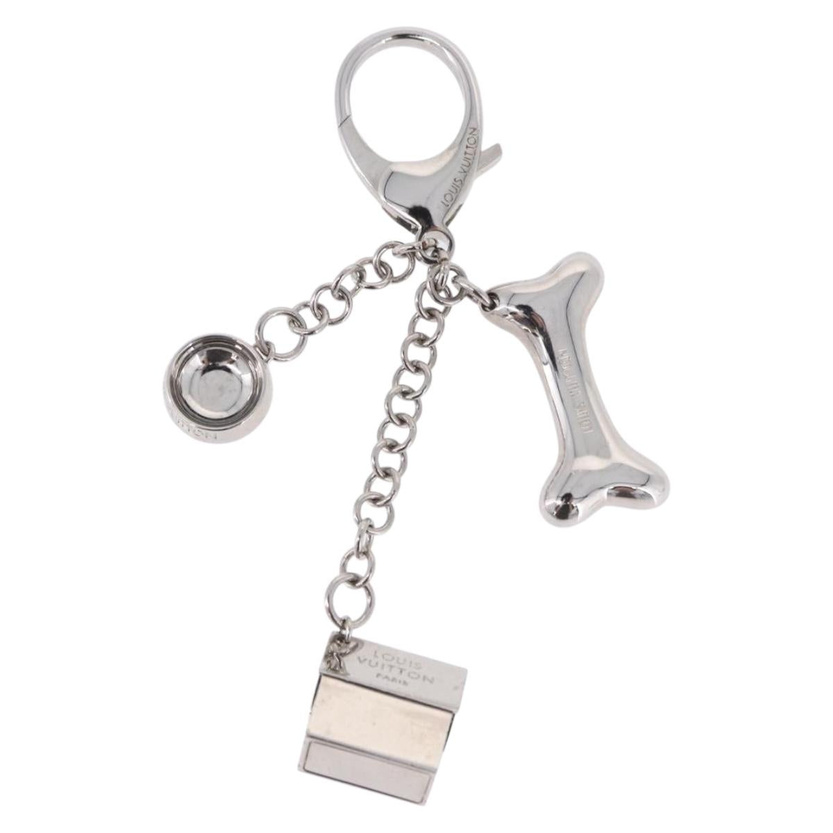 LOUIS VUITTON Bijoux Sack Baxter Charm Metal Silver M65178 LV Auth ar14252V