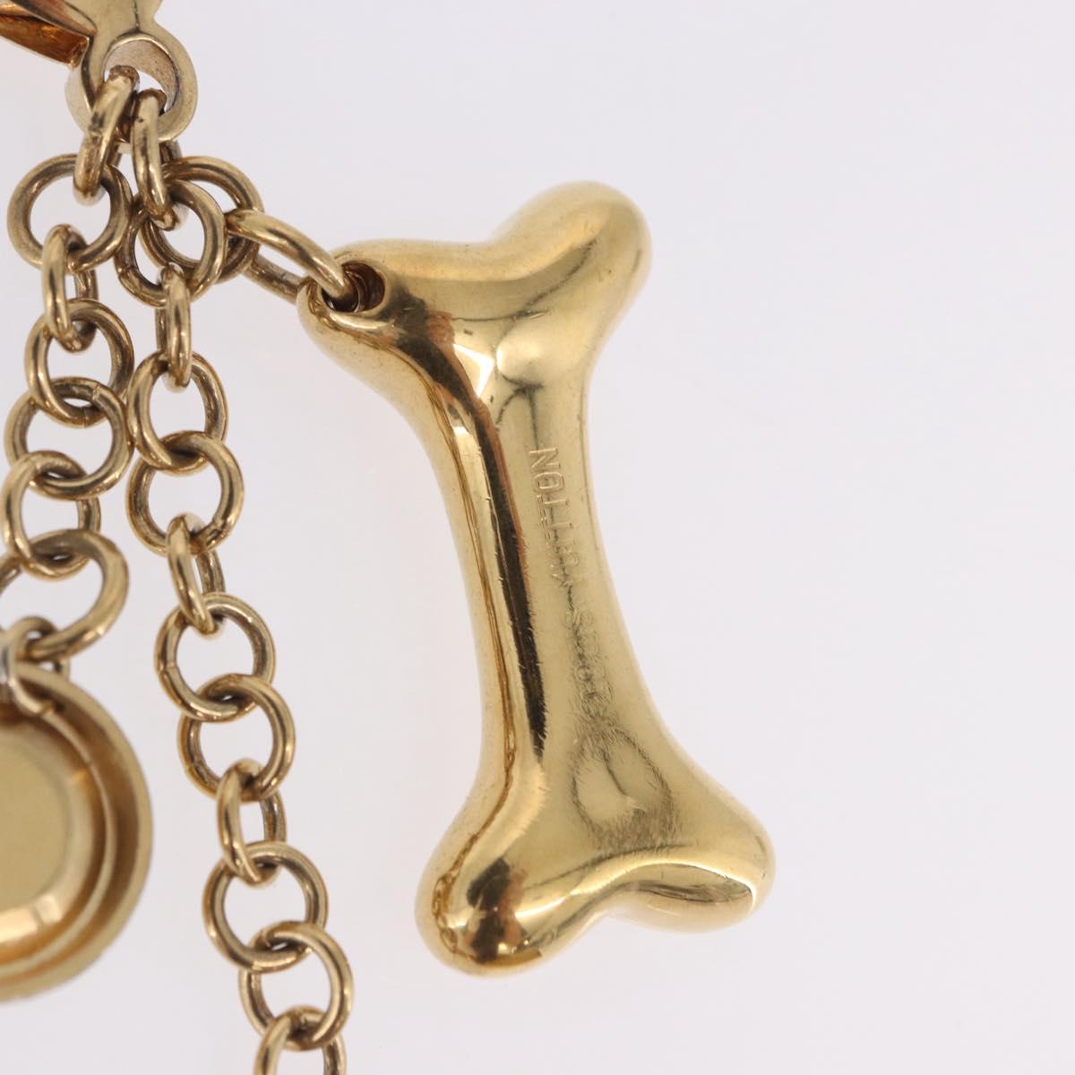 LOUIS VUITTON Bijoux Sack Baxter Charm Metal Gold Tone M65177 LV Auth ar14253V