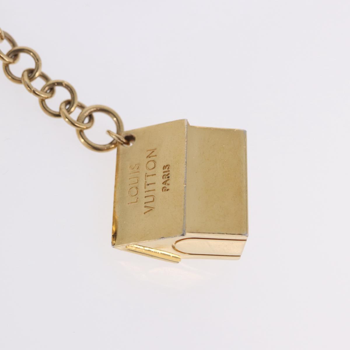 LOUIS VUITTON Bijoux Sack Baxter Charm Metal Gold Tone M65177 LV Auth ar14253V