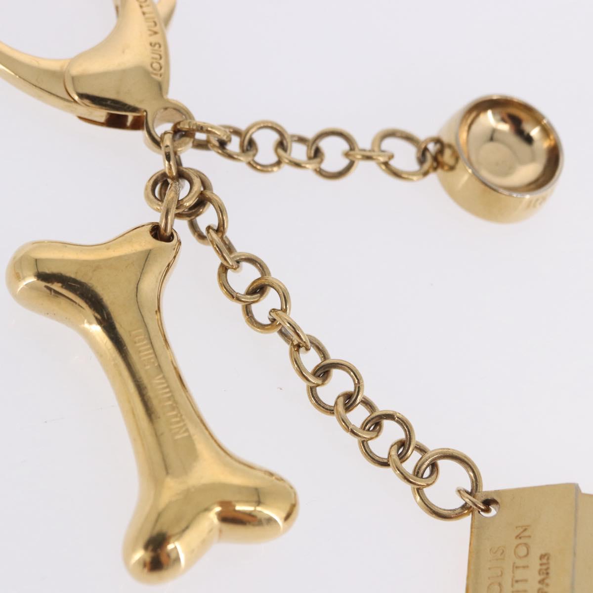 LOUIS VUITTON Bijoux Sack Baxter Charm Metal Gold Tone M65177 LV Auth ar14253V