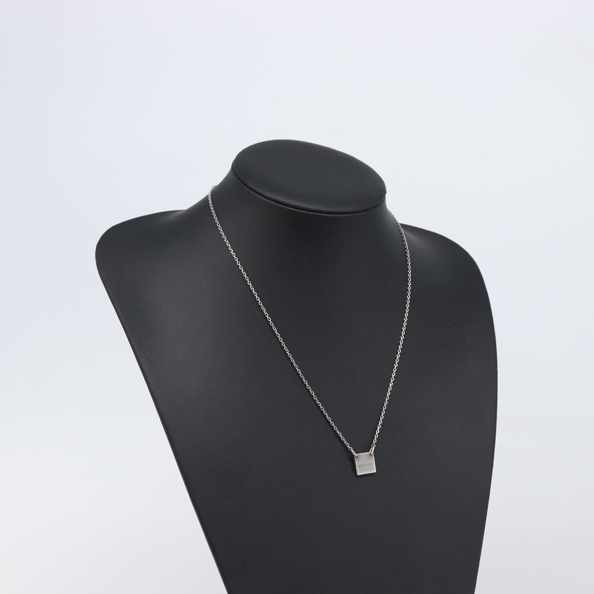 GUCCI Necklace Ag925 Silver Auth ar14263