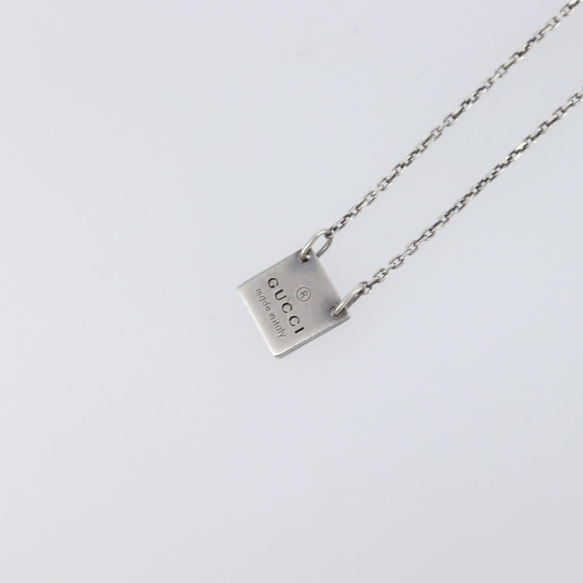GUCCI Necklace Ag925 Silver Auth ar14263