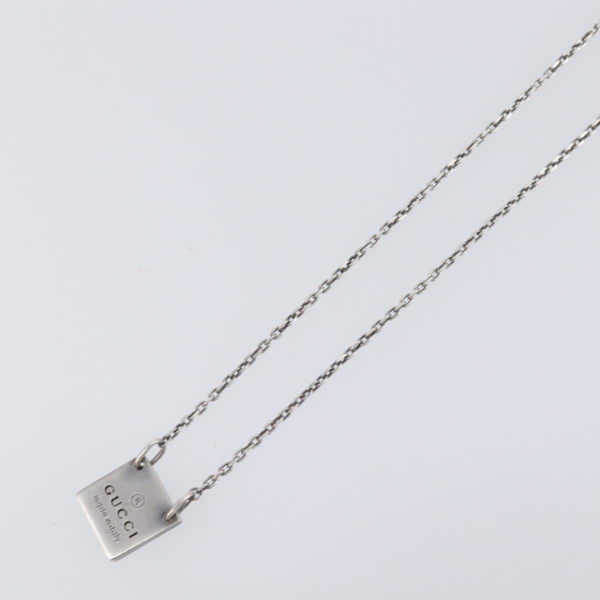 GUCCI Necklace Ag925 Silver Auth ar14263