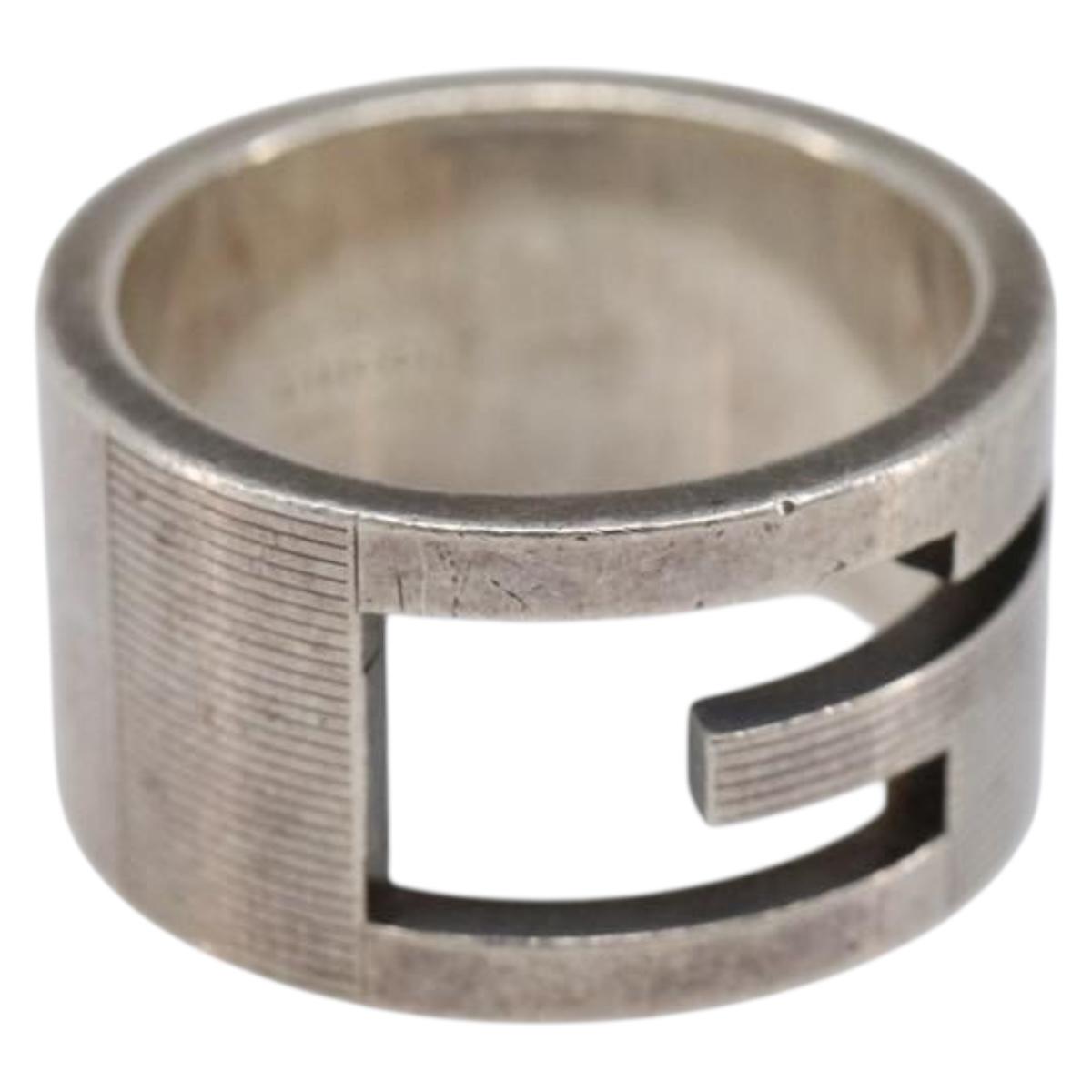 GUCCI Ring Ag925 Silver Auth ar14264
