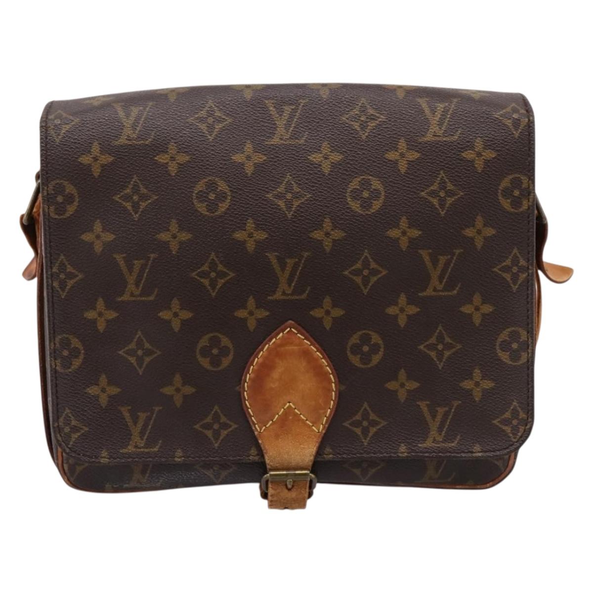 LOUIS VUITTON Monogram Cartouchiere GM Shoulder Bag M51252 LV Auth ar14279