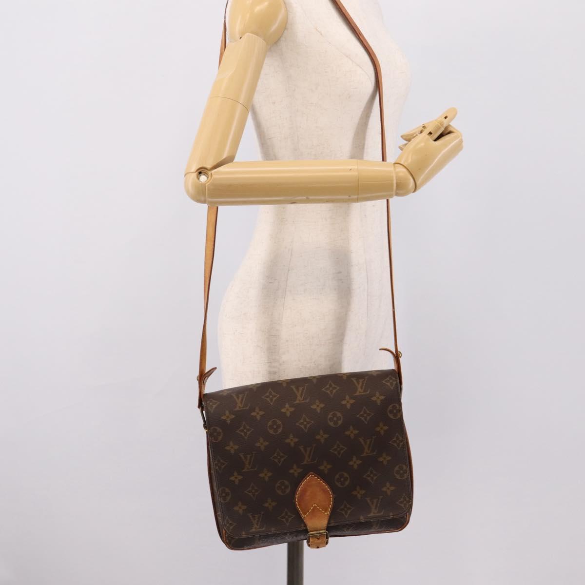 LOUIS VUITTON Monogram Cartouchiere GM Shoulder Bag M51252 LV Auth ar14279