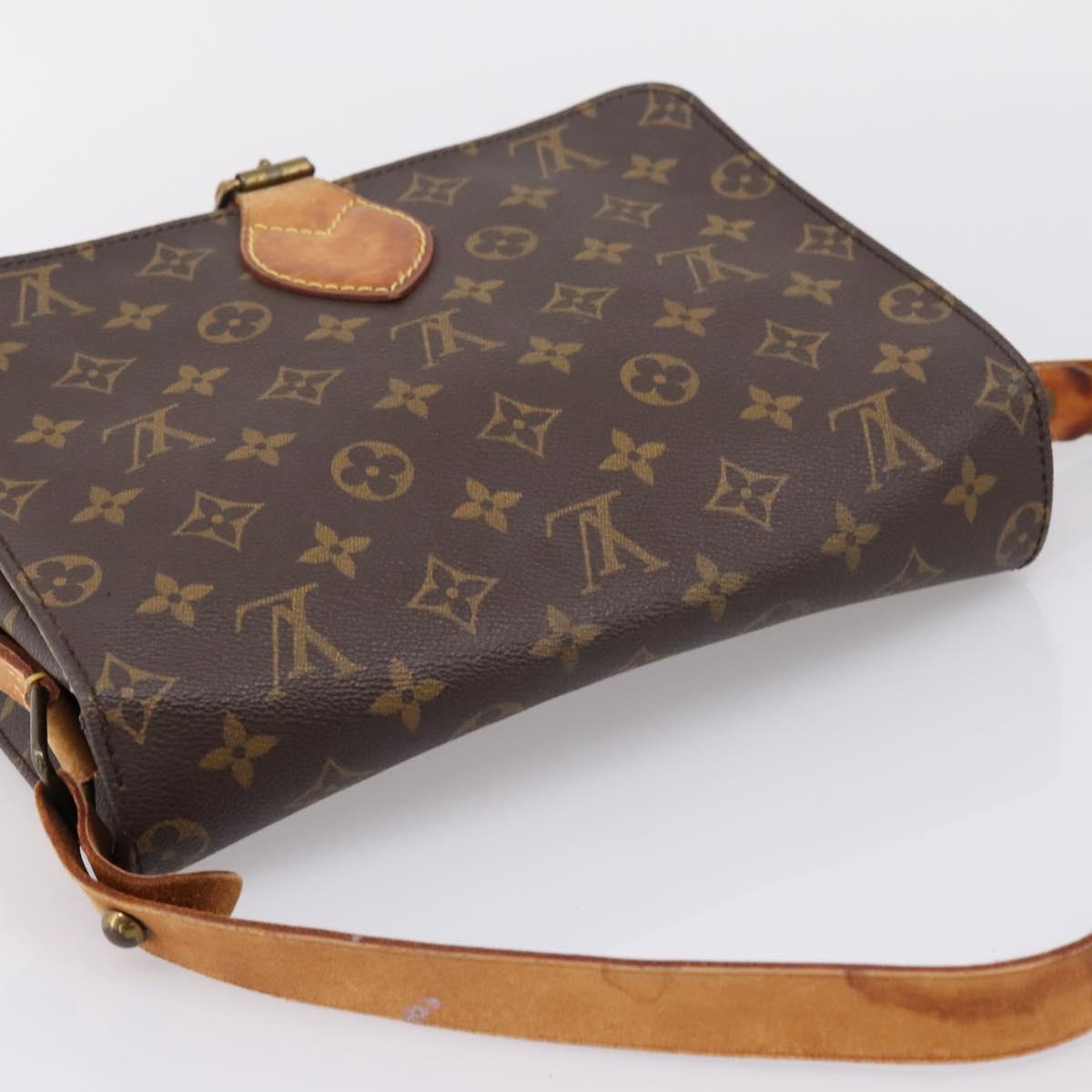 LOUIS VUITTON Monogram Cartouchiere GM Shoulder Bag M51252 LV Auth ar14279