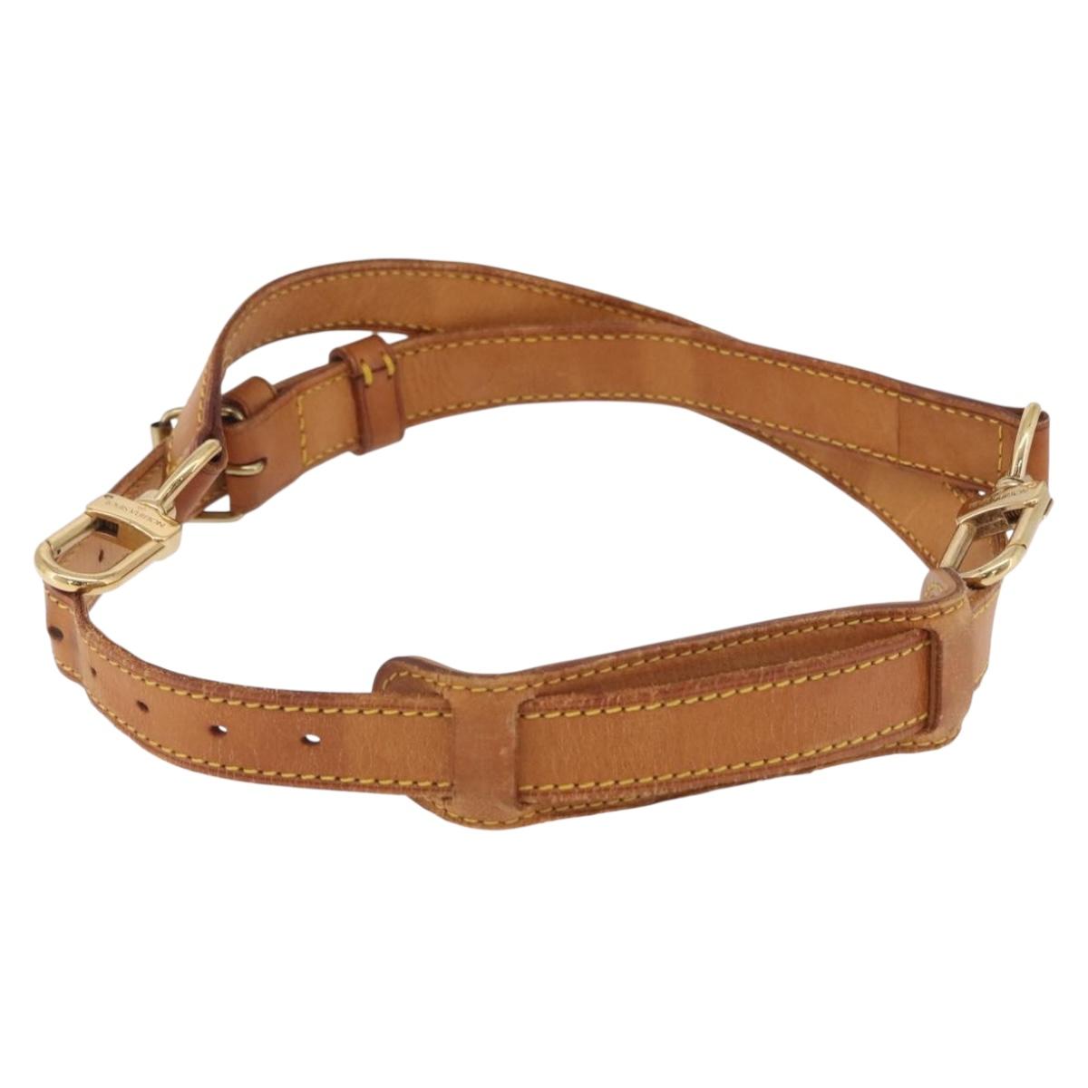 LOUIS VUITTON Adjustable Shoulder Strap 35.8""-42.9"" Beige LV Auth ar14286