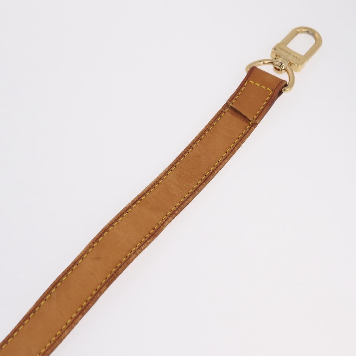 LOUIS VUITTON Adjustable Shoulder Strap 35.8""-42.9"" Beige LV Auth ar14286
