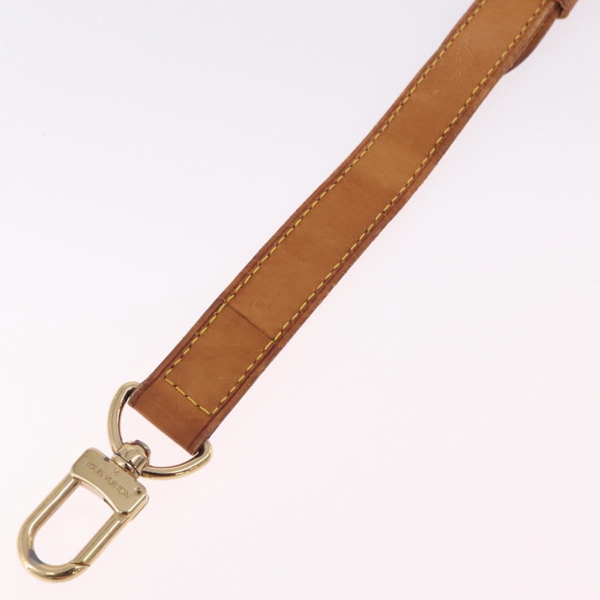 LOUIS VUITTON Adjustable Shoulder Strap 35.8""-42.9"" Beige LV Auth ar14286