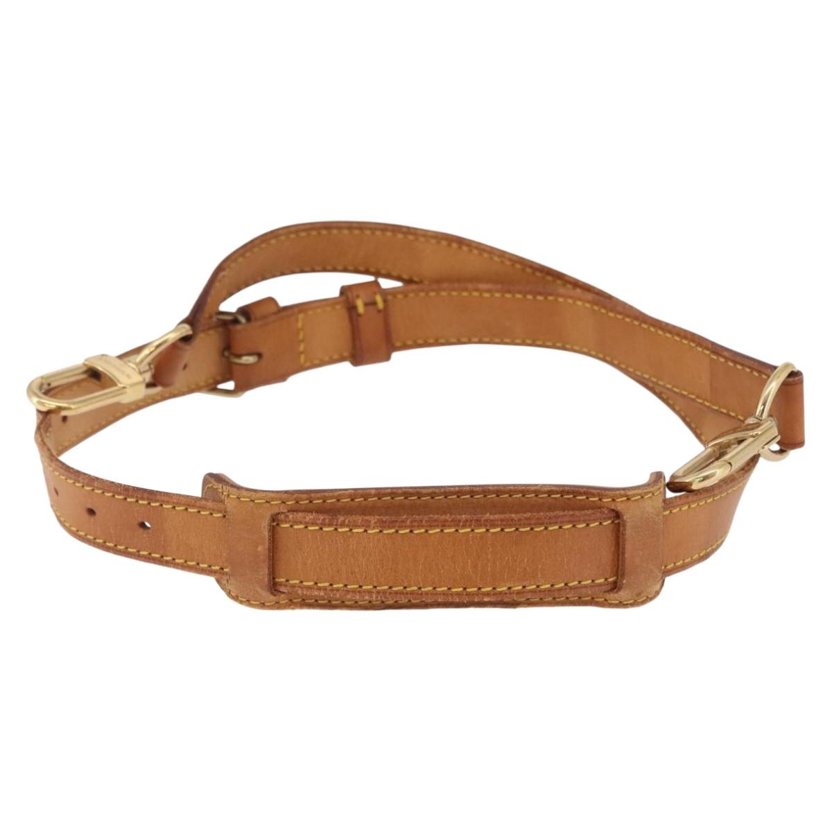 LOUIS VUITTON Adjustable Shoulder Strap 35.8""-42.9"" Beige LV Auth ar14286