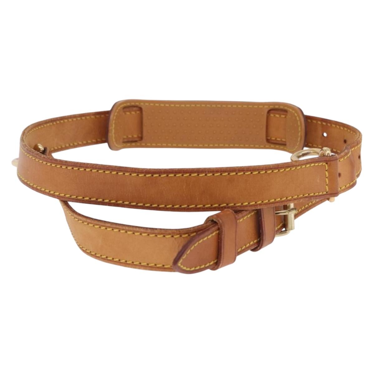 LOUIS VUITTON Adjustable Shoulder Strap 35.8""-42.9"" Beige LV Auth ar14286