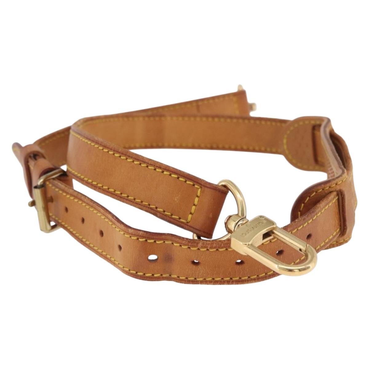LOUIS VUITTON Adjustable Shoulder Strap 35.8""-42.9"" Beige LV Auth ar14286