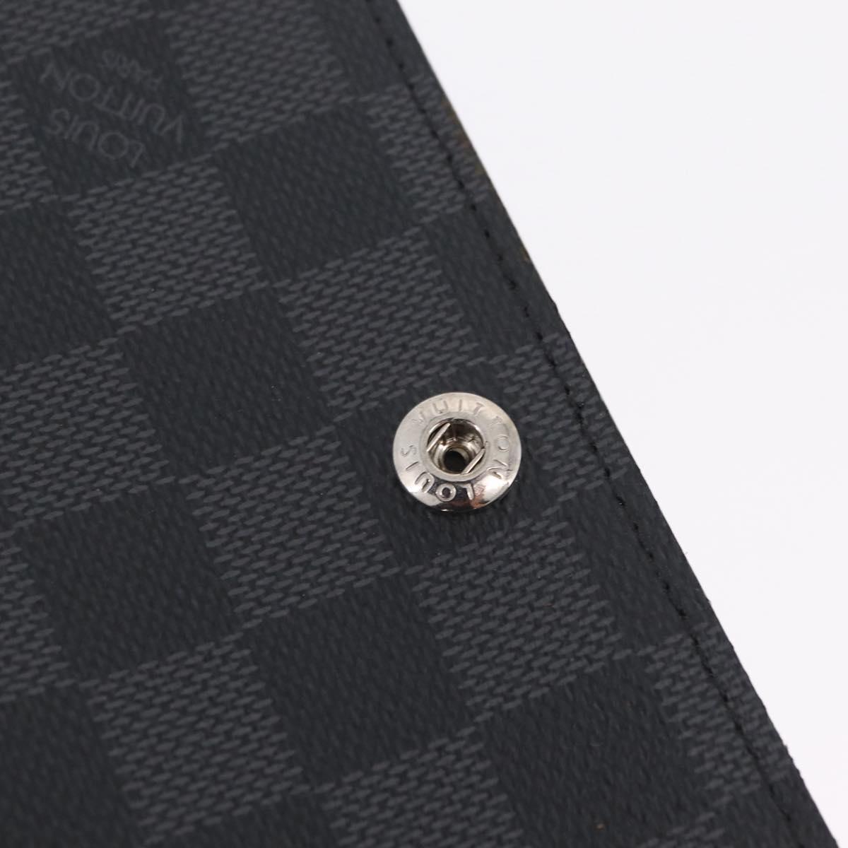 LOUIS VUITTON Graphite Ceinture Pochette Homme Pouch M6837 LV Auth ar14287