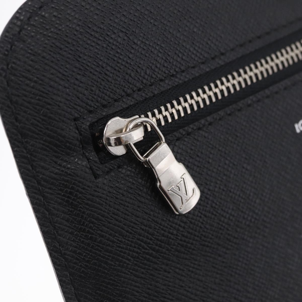 LOUIS VUITTON Graphite Ceinture Pochette Homme Pouch M6837 LV Auth ar14287