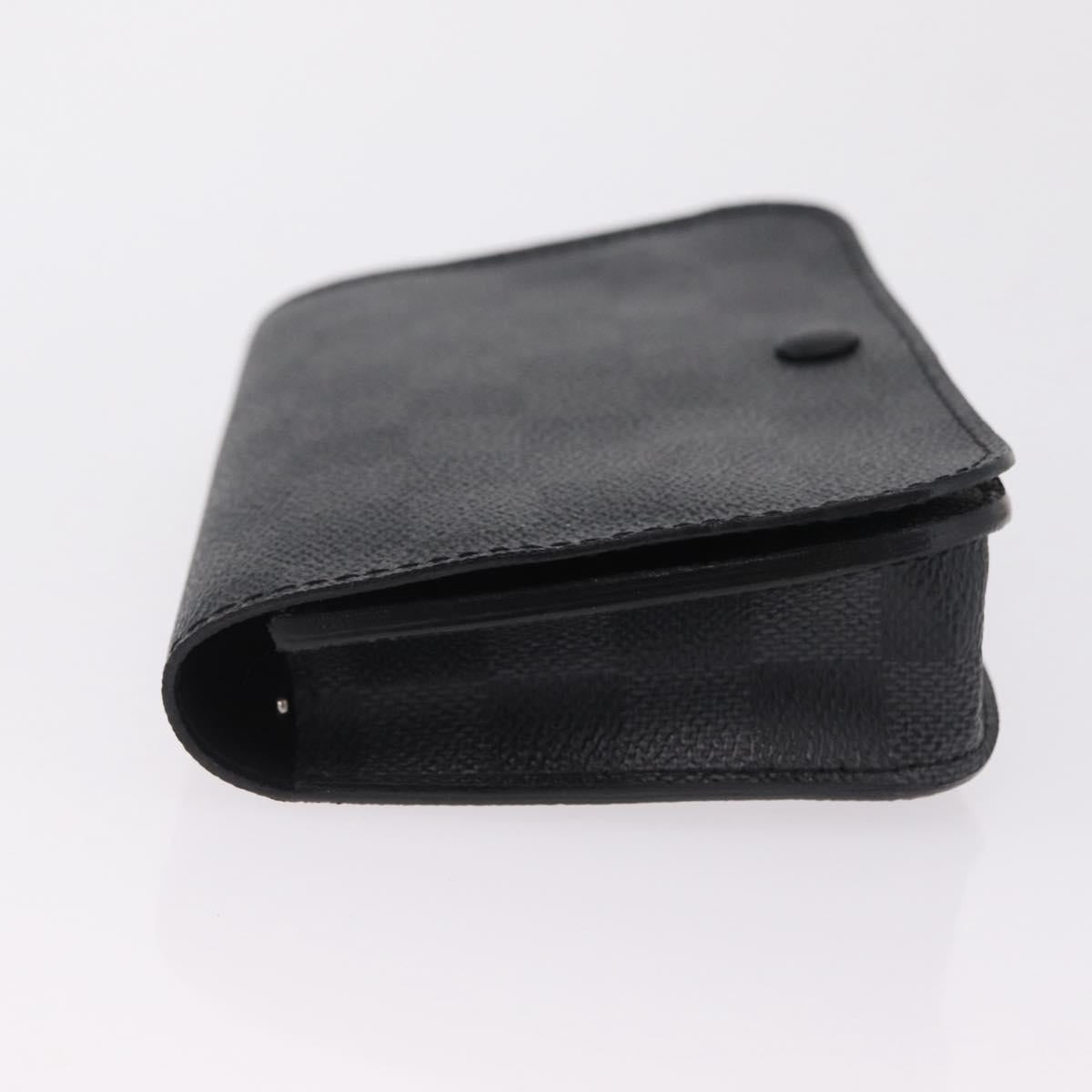 LOUIS VUITTON Graphite Ceinture Pochette Homme Pouch M6837 LV Auth ar14287