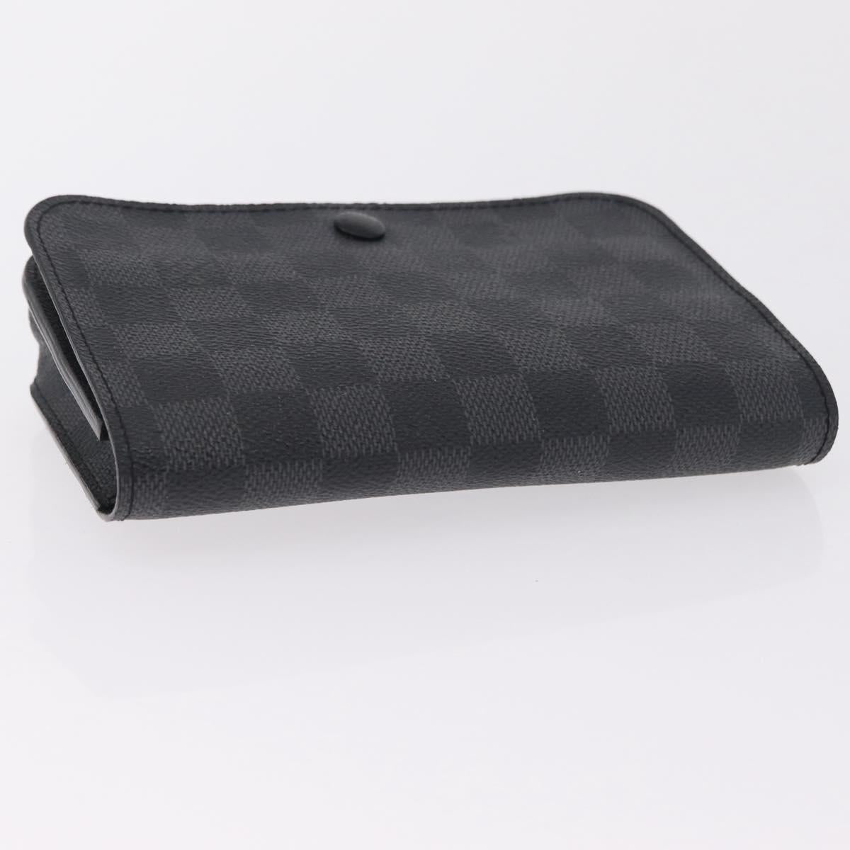 LOUIS VUITTON Graphite Ceinture Pochette Homme Pouch M6837 LV Auth ar14287