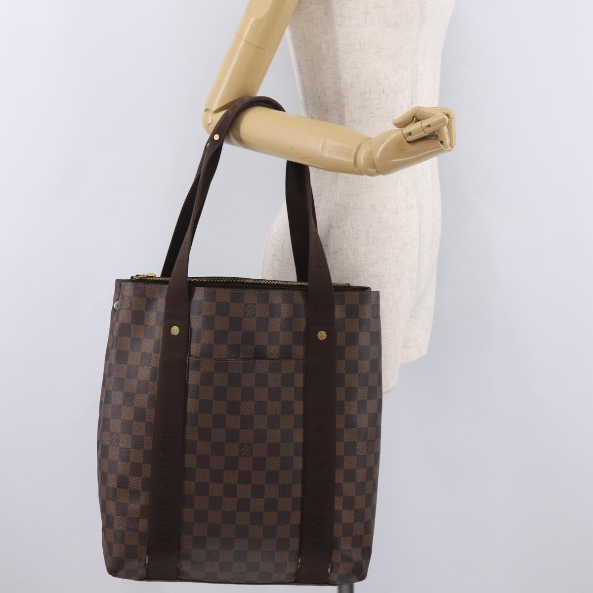LOUIS VUITTON Damier Ebene Kababobur Tote Bag N52006 LV Auth ar14288