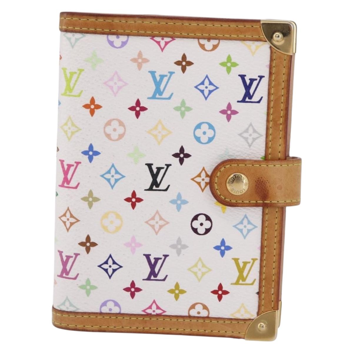 LOUIS VUITTON Multicolor Agenda PM Day Planner Cover R21074 LV Auth ar14291A