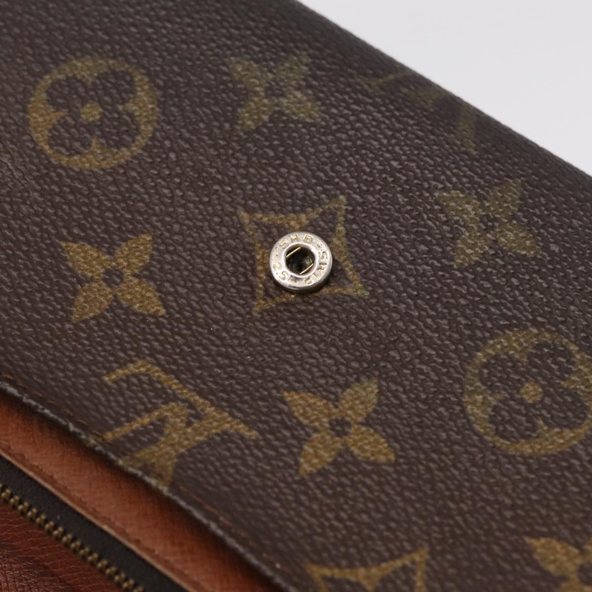 LOUIS VUITTON Monogram Wallet 2 Set LV Auth ar14293