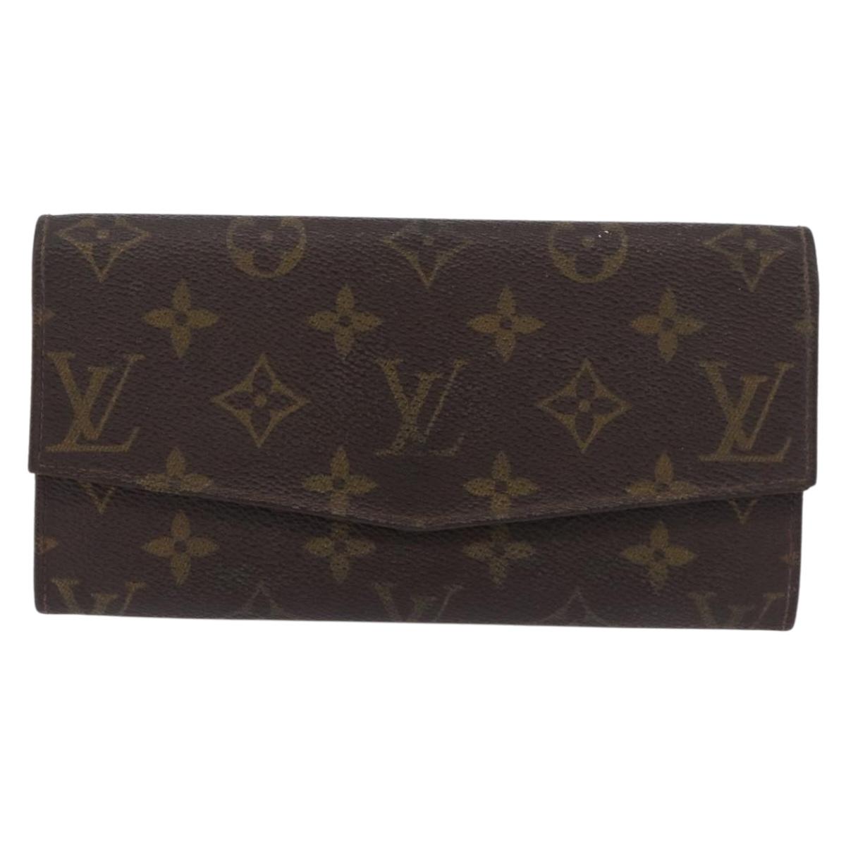 LOUIS VUITTON Monogram Wallet 2 Set LV Auth ar14293
