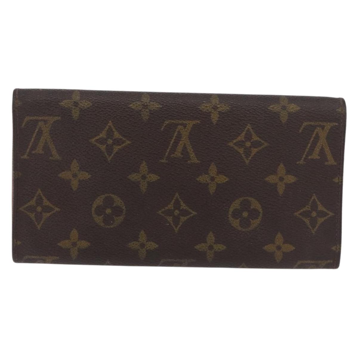 LOUIS VUITTON Monogram Wallet 2 Set LV Auth ar14293
