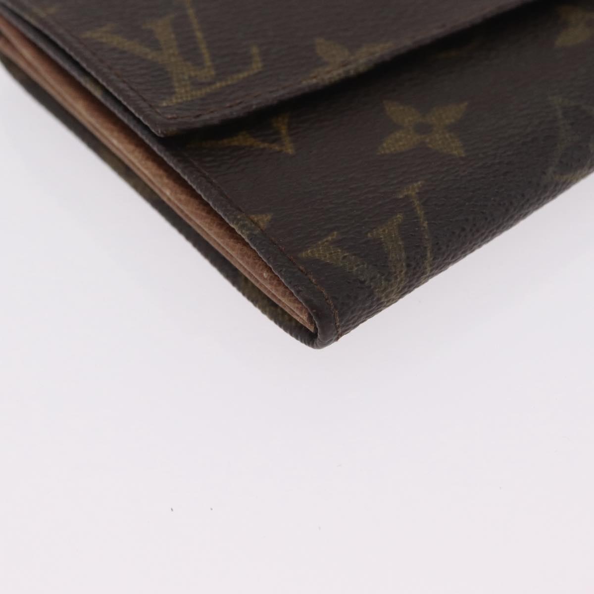 LOUIS VUITTON Monogram Wallet 2 Set LV Auth ar14293