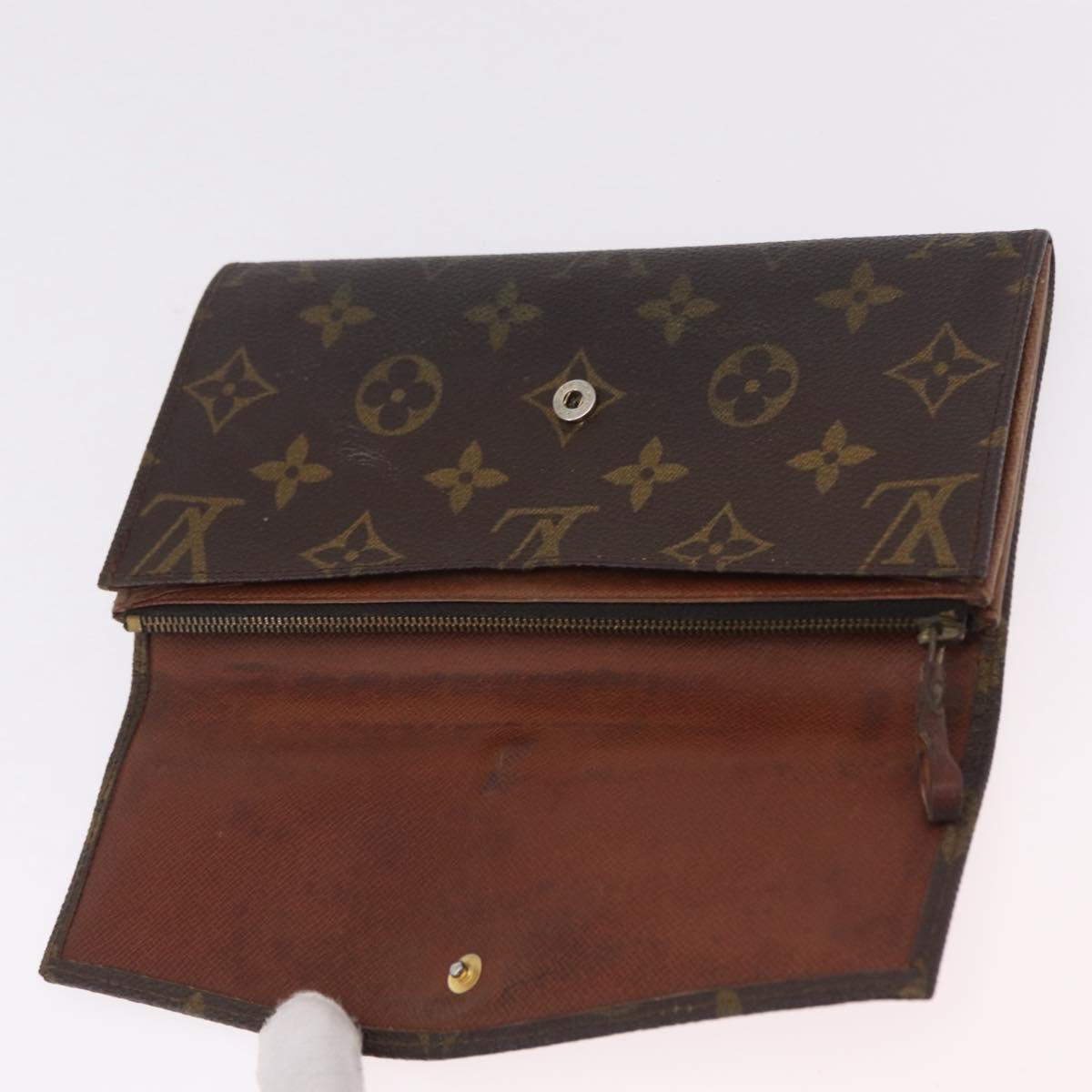 LOUIS VUITTON Monogram Wallet 2 Set LV Auth ar14293